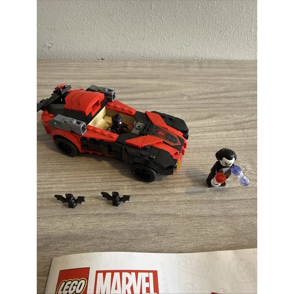 Lego Marvel 76244 Miles Morales Vs Morbis Complete Set Car Mini figures